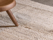 Tapis afghan beige 100% laine de yak - 86cm x 252cm