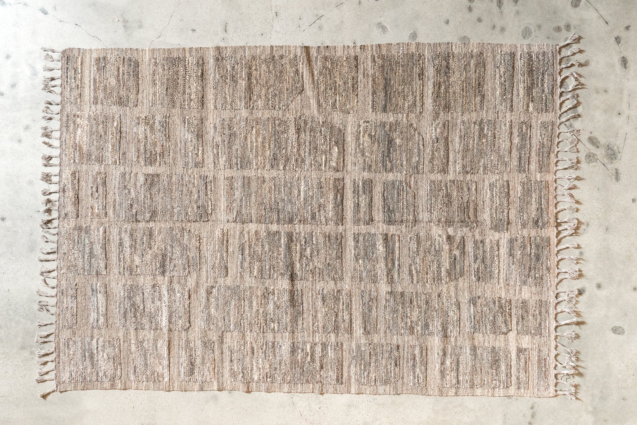 Tapis afghan 100% laine - 205cm x 306cm