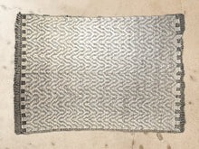 Tapis afghan beige et maron 100% laine - 308cm x 400cm