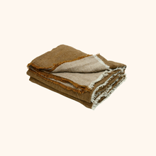 Vice Versa Fringed Washed Linen Crinkled Throw