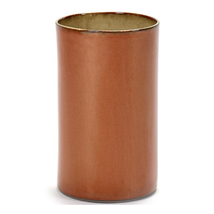 Vase cylindrique - Terre de Rêves - Rouille (H21.5cm)