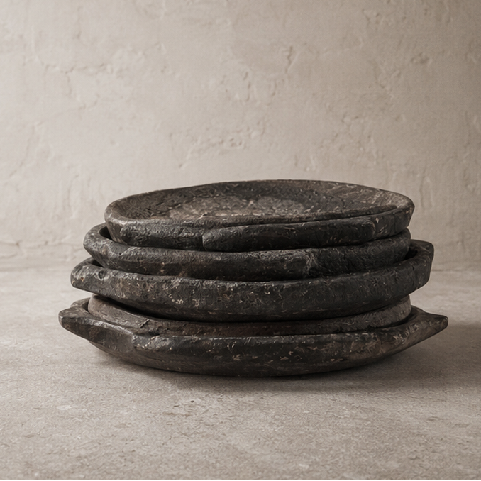 Soapstone Deep Plate - Unique Piece