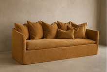 Canapé boho - Toile Tuftée Upcyclée rusty (220 x 97 x 80)