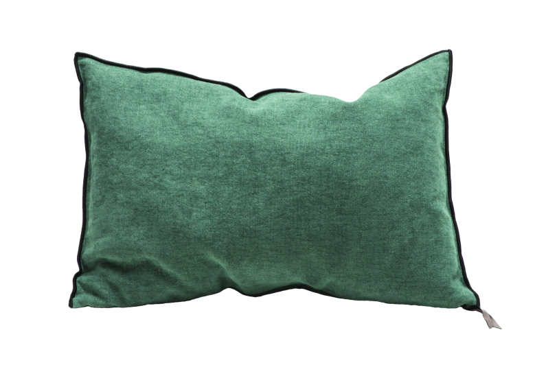 Coussin Vice Versa Chenille - Ligne Noire