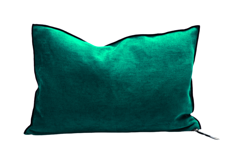 Coussin Vice Versa Chenille - Ligne Noire