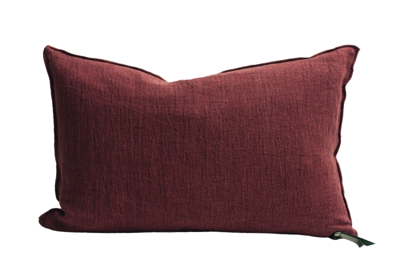 Coussin Vice Versa Crépon de Lin Lavé