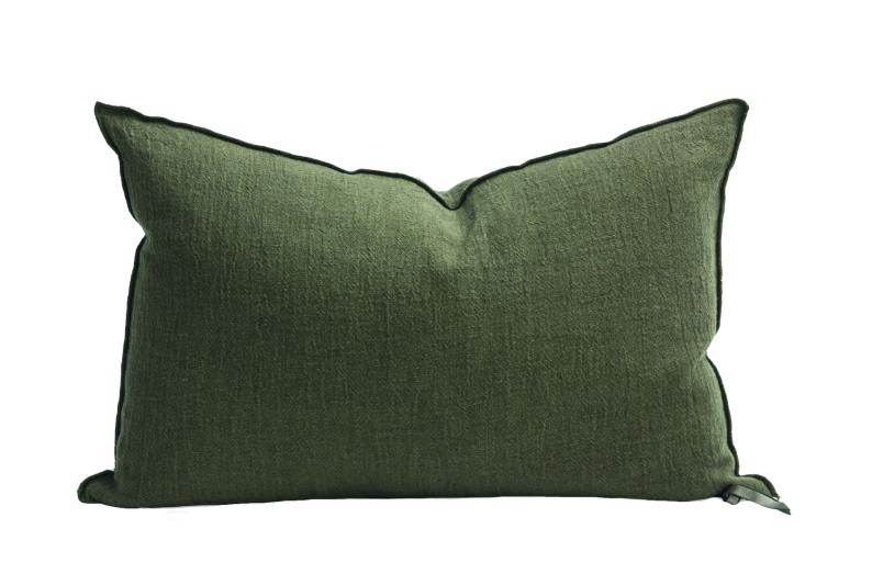 Coussin Vice Versa Crépon de Lin Lavé