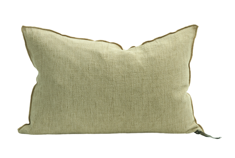Coussin Vice Versa Crépon de Lin Lavé