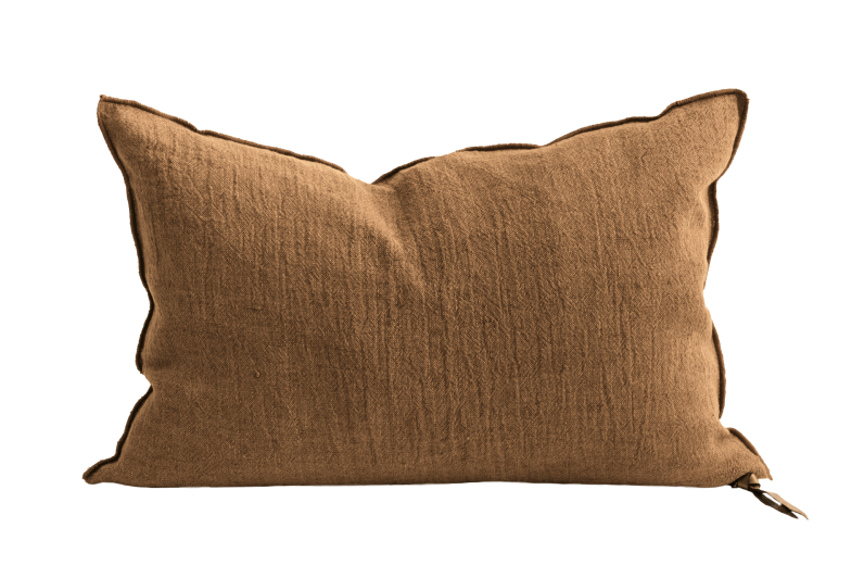 Coussin Vice Versa Crépon de Lin Lavé