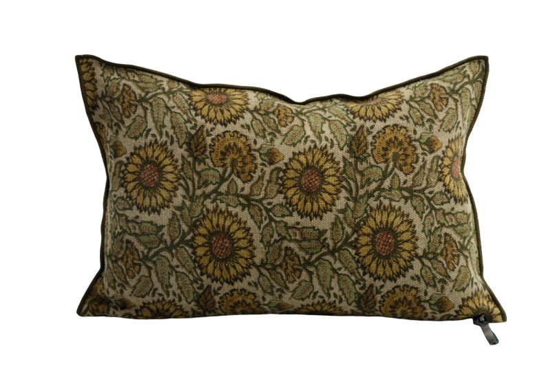 Coussin Lin Wabi Sabi imprimé