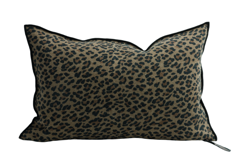 Coussin Lin Wabi Sabi imprimé