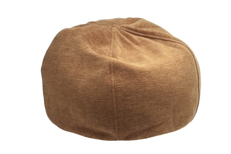Pouf Bulle Toile Tuftée Upcyclée / Lin