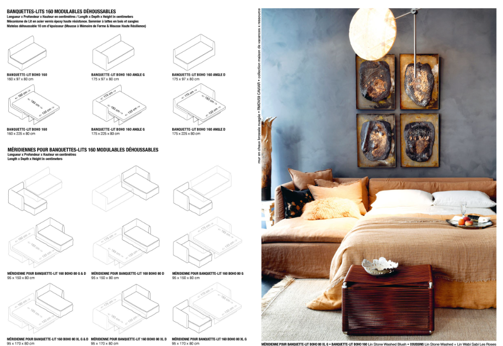 Canapé BOHO - Personnalisable