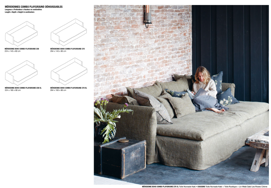 Canapé BOHO - Personnalisable