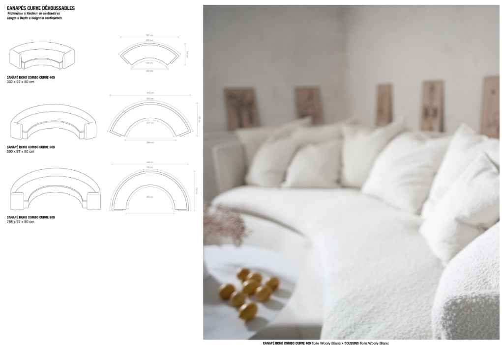 Canapé BOHO - Personnalisable