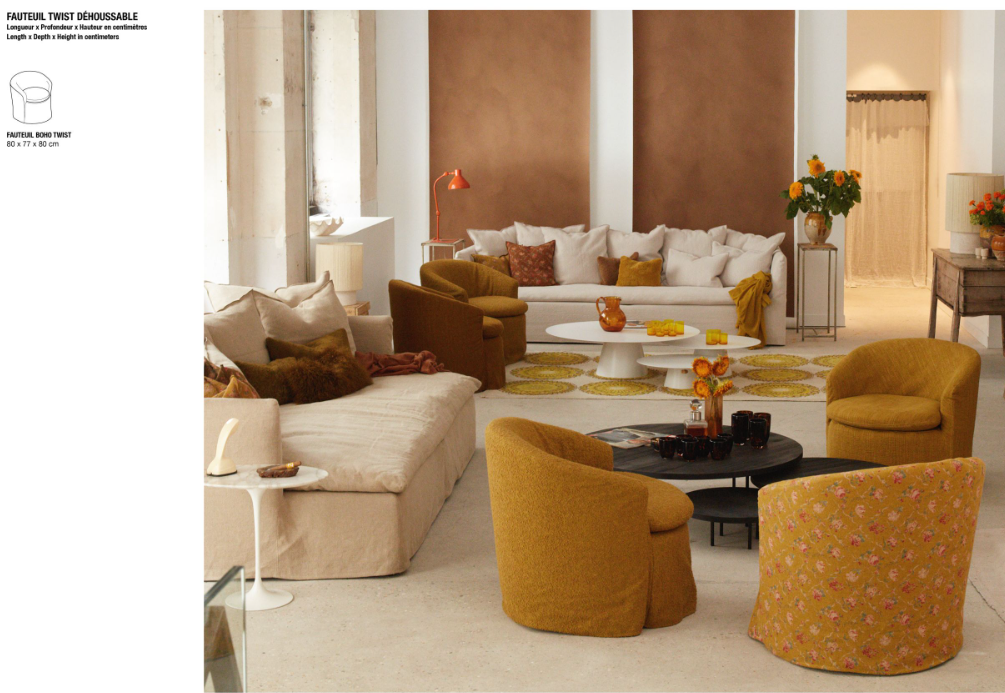 Canapé BOHO - Personnalisable