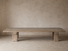 Table basse en orme et pietement bois - Pièce unique