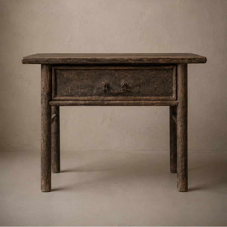 Ancient elm console, China, 18th century, 113 x 48 x H83cm
