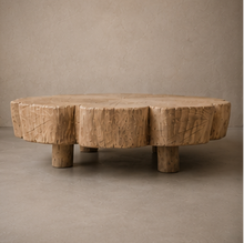 Table basse en manguier blanc - Pièce unique