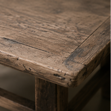 Table basse en orme carrée - Pièce unique