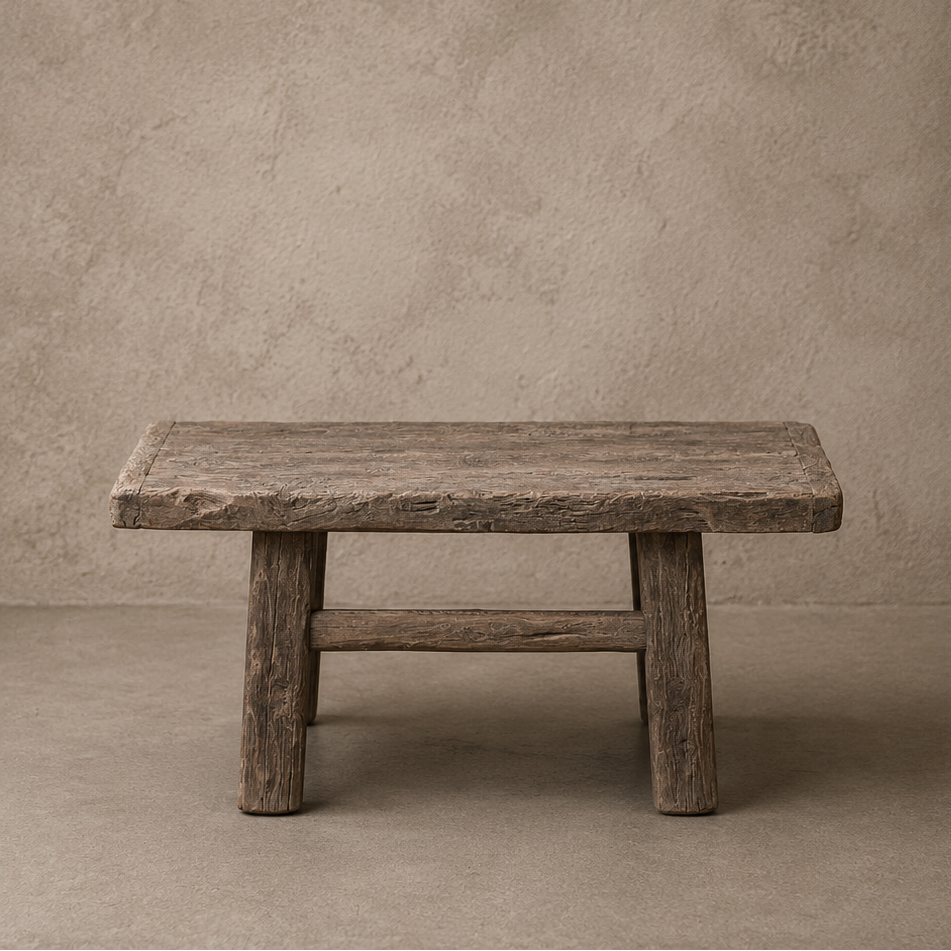 Petite table basse en orme - Pièce unique