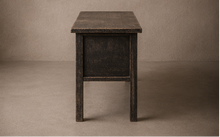 Console patine noire 6 tiroirs - Pièce unique