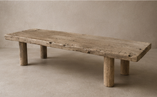 Table basse en peuplier - Pièce unique