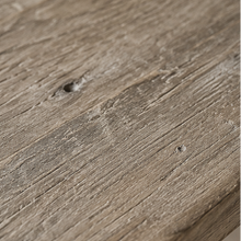 Table basse en peuplier avec traverses - Pièce unique