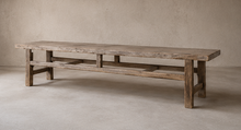 Table basse orme et peuplier - Pièce unique