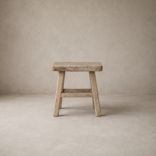 Antique elm stool