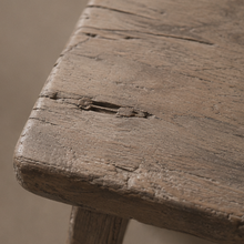 Antique elm stool