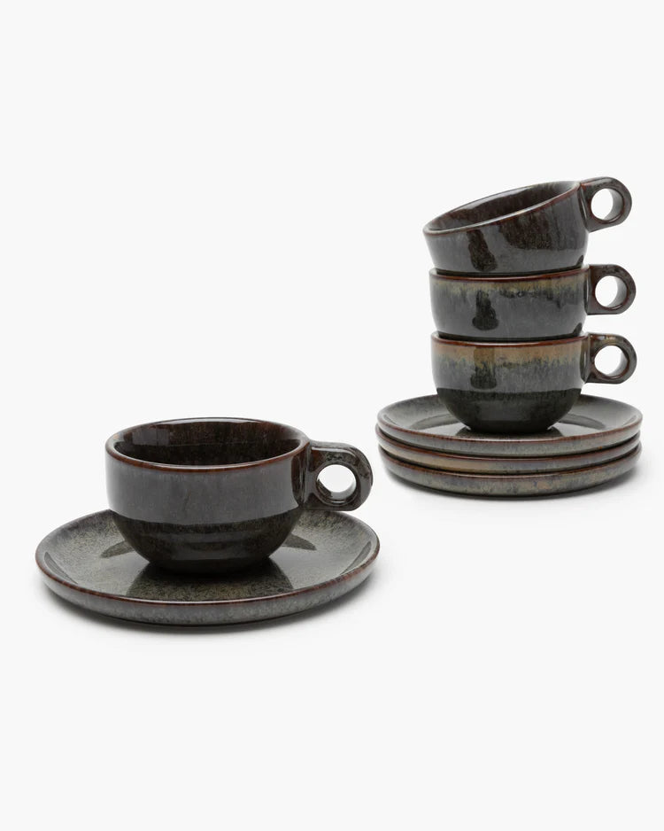 Tasse à cappuccino avec soucoupe - Surface - B5116223