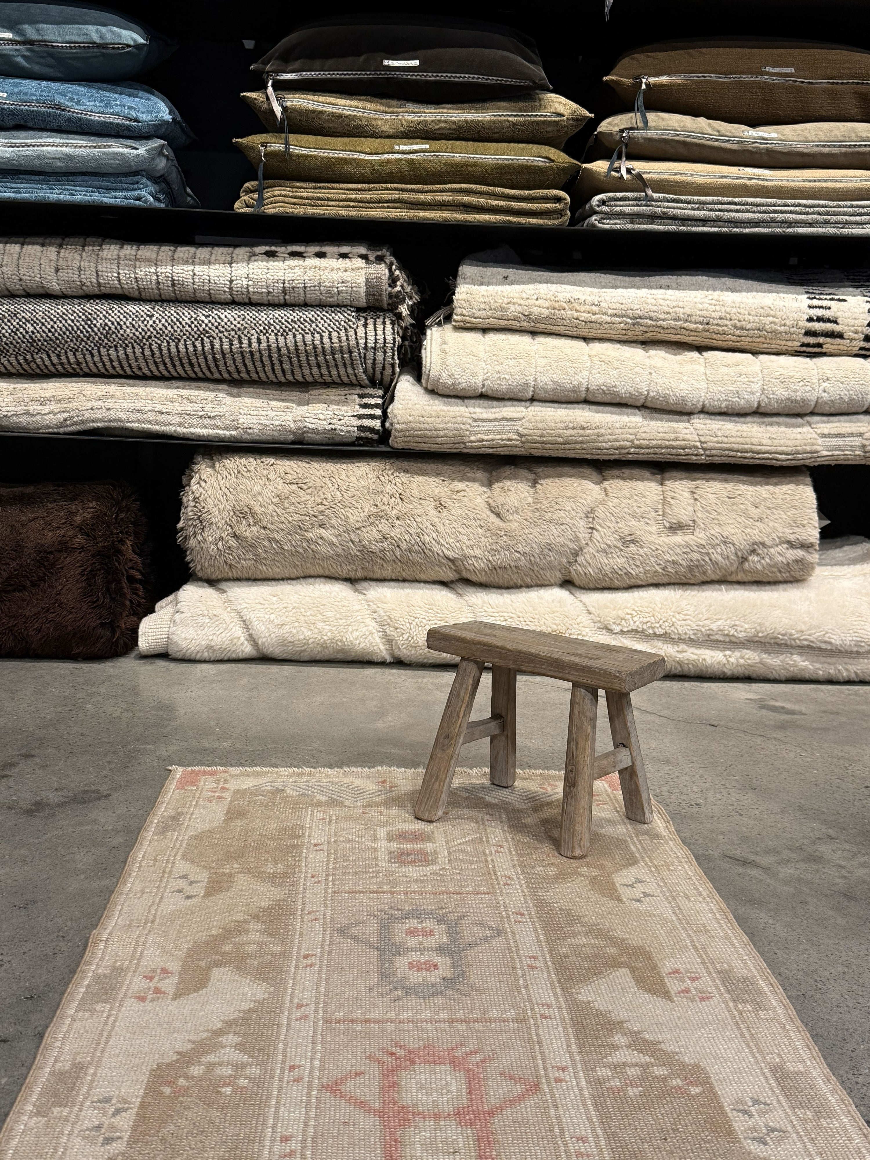 Tapis VINTAGE ancien, 100% laine noué main, 70cm x 275cm