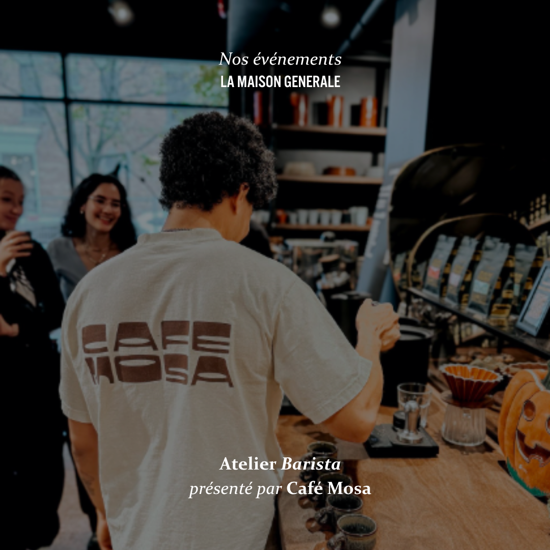 Atelier Barista le samedi 5 septembre 2026 de 10h à 12h