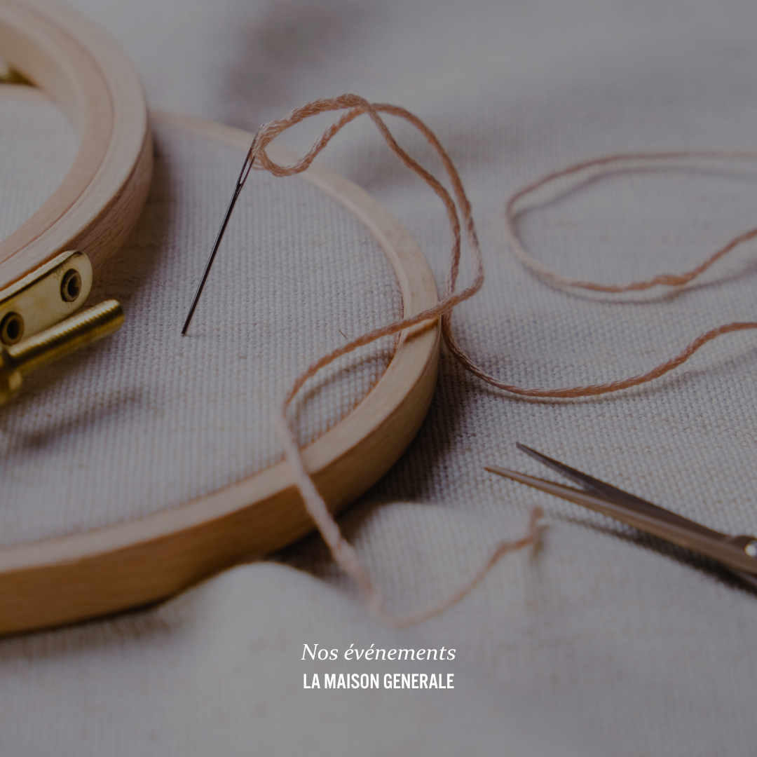 Atelier d'initiation à la broderie à la main - Jeudi 9 juillet