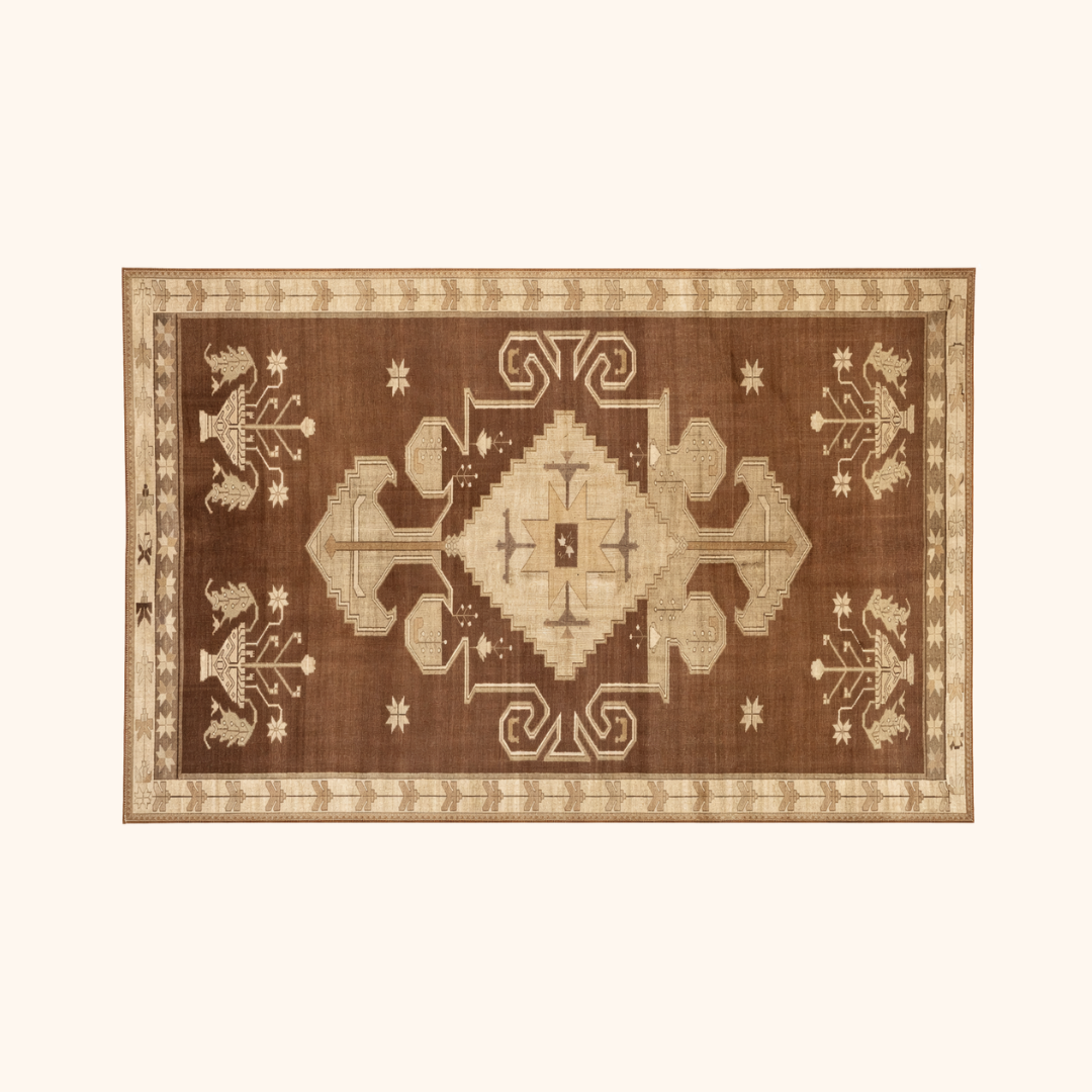 Tapis VINTAGE ancien, 100% laine noué main, 230cm x 350cm