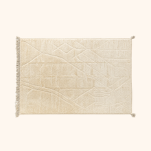 Beige Berber rug 100% wool - 300cm x 400cm