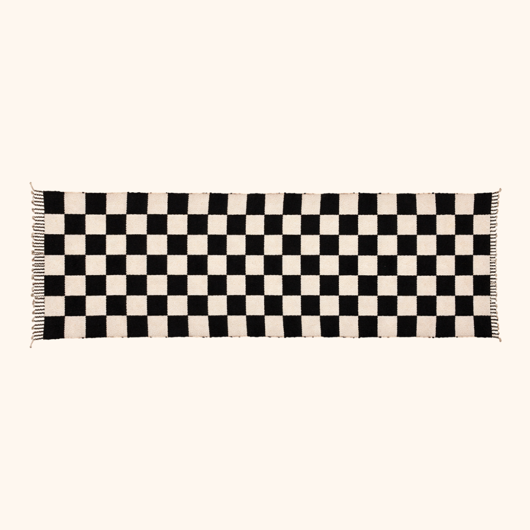 Tapis berbères marocain - Pièce unique 110/400