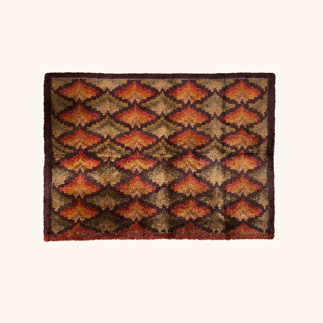 Antique colorful Moldavian rug hand knotted 100% wool