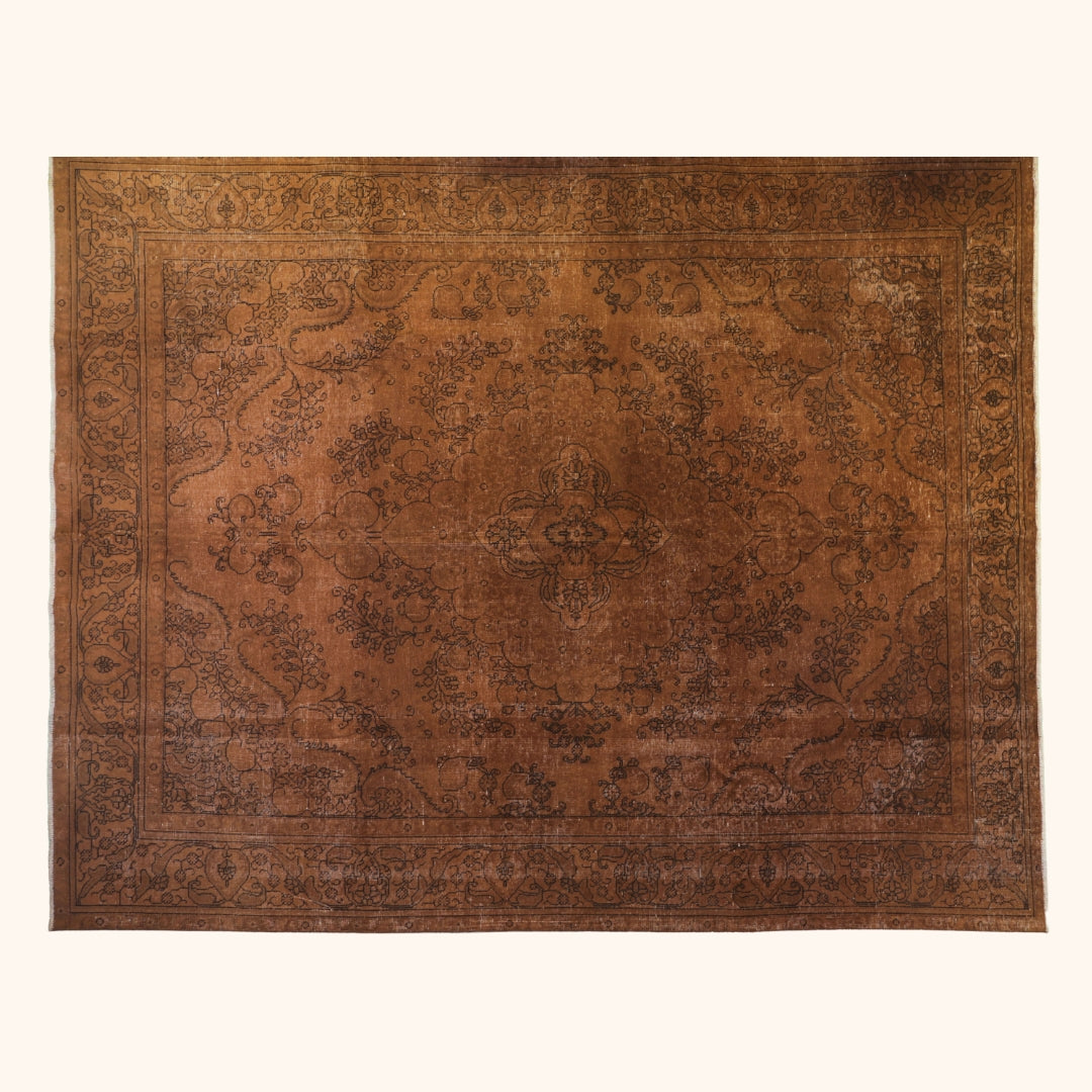Tapis vintage ancien taban, laine sur trame coton, 289cm x 375cm