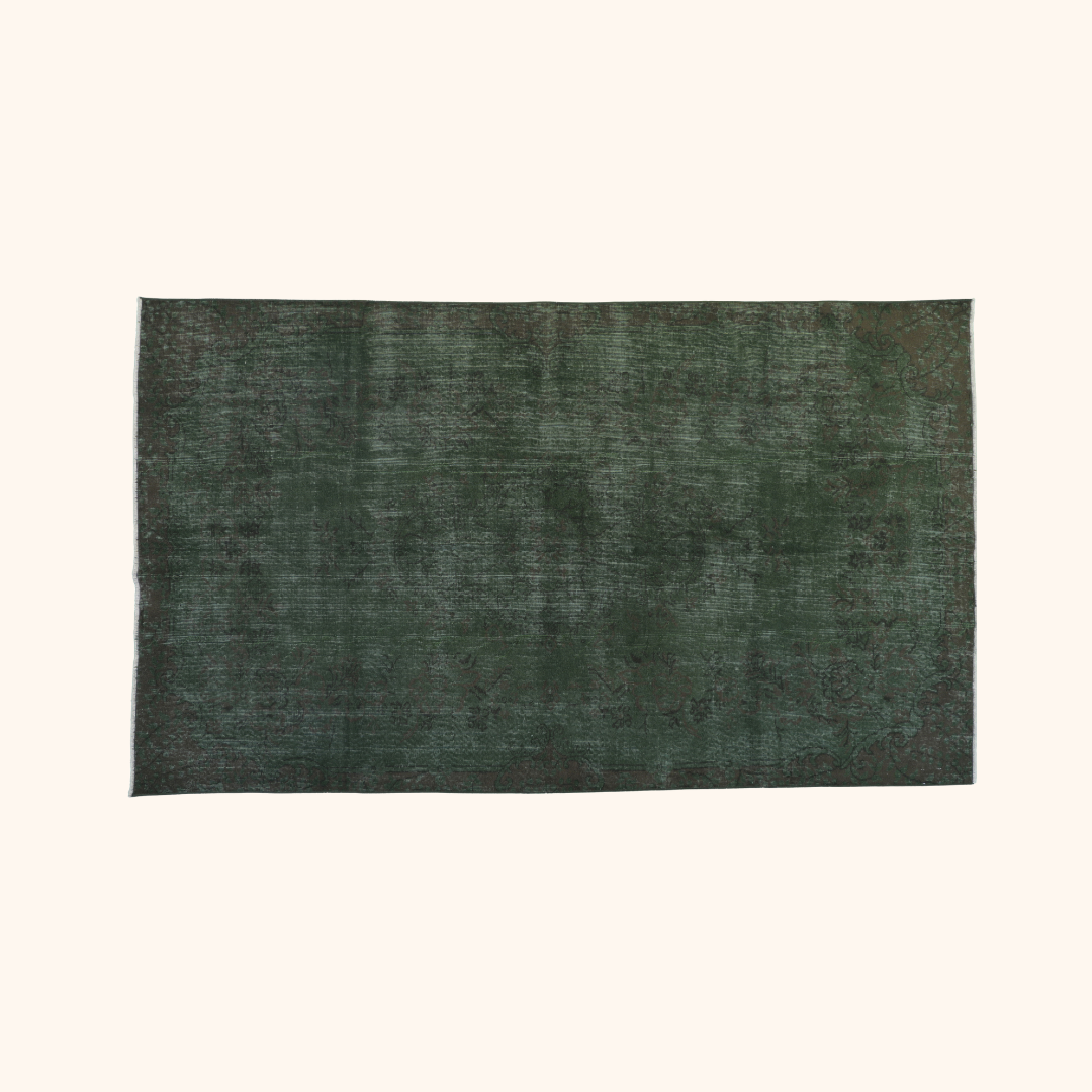 Tapis vintage ancien, laine sur trame coton, 162cm x 278cm