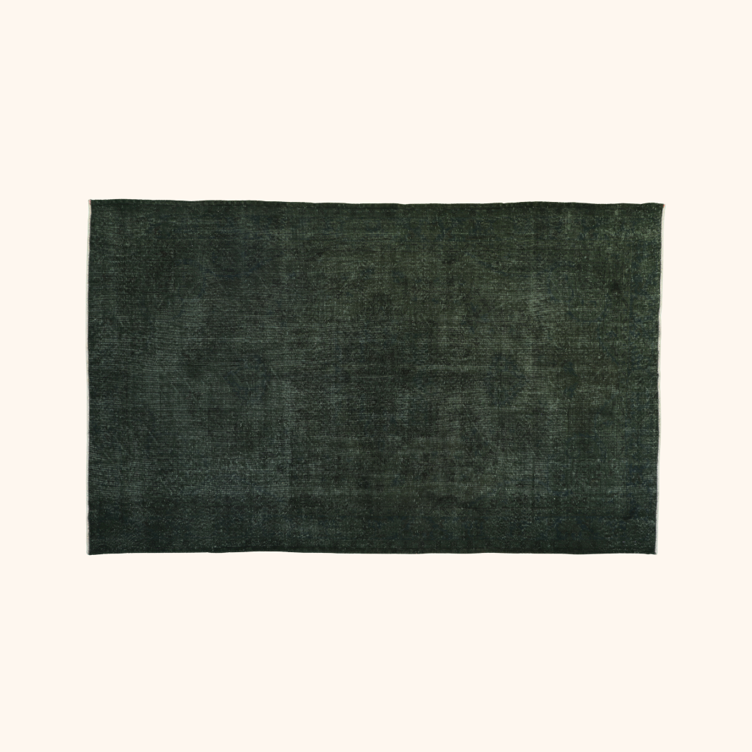 Tapis vintage ancien, laine sur trame coton, 169cm x 274cm