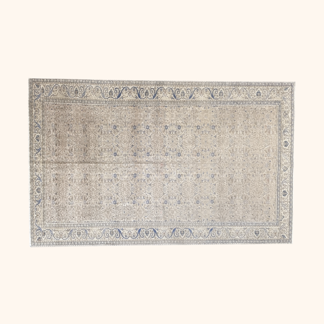 Tapis VINTAGE ancien, 100% laine noué main, 194cm x 288cm, 6'4" x 9'5"