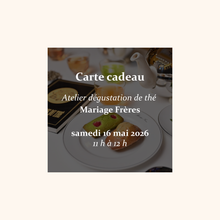 Carte Cadeau - Atelier Dégustation de thé Mariage Frères