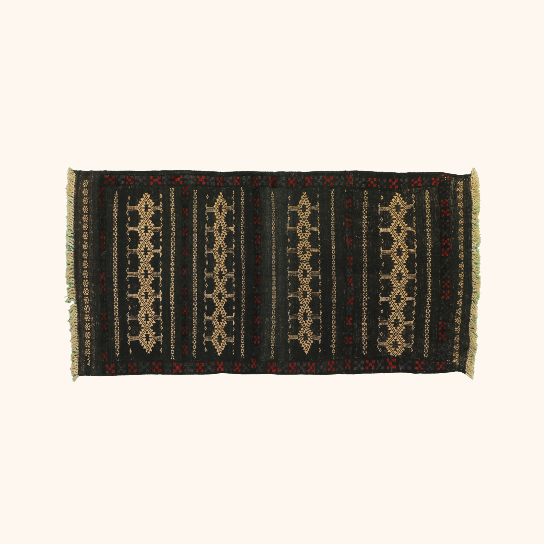 Tapis kilim ancien, SOFREH, 78cm x 153cm