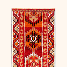 Tapis herki, noué à la main 263 x 80 cm