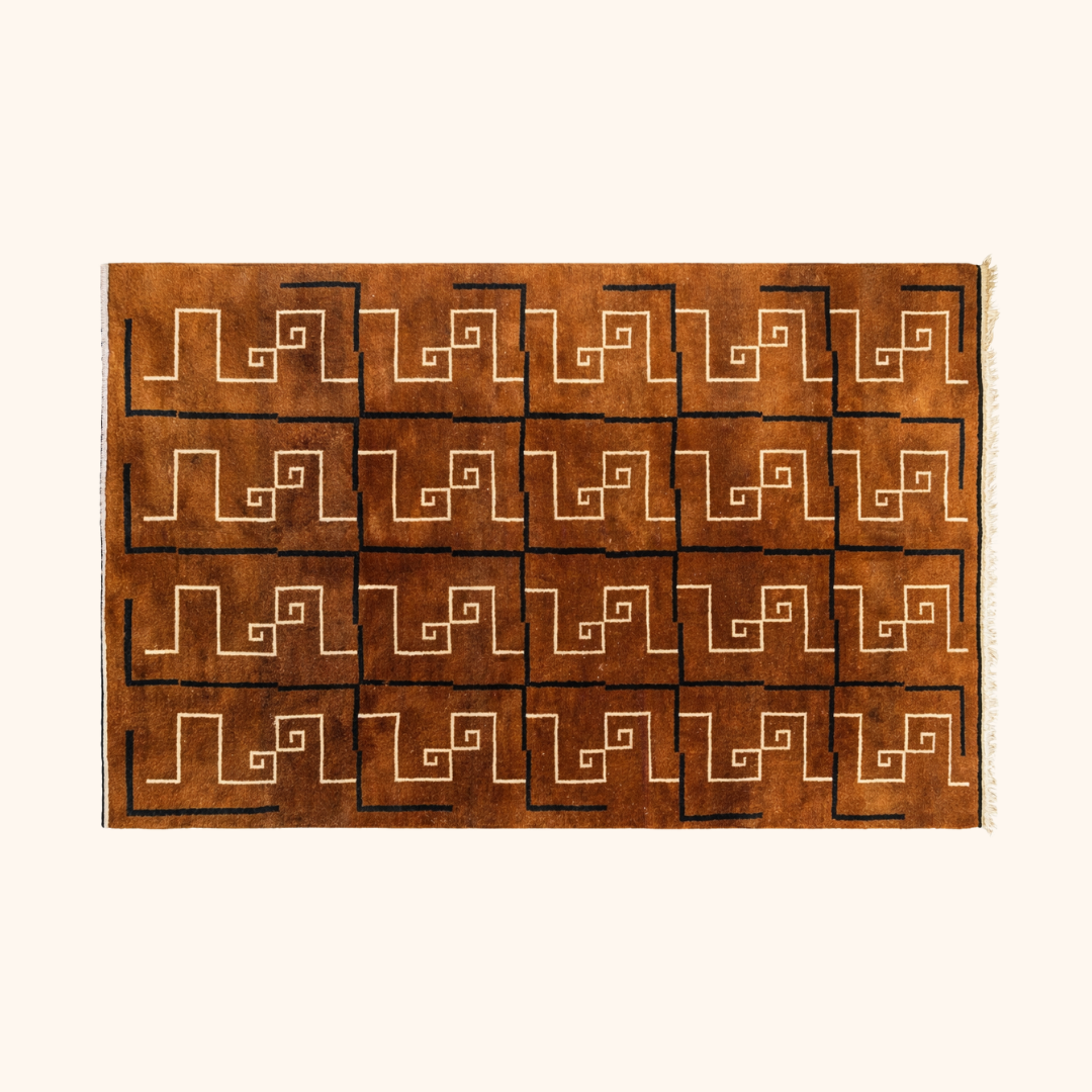 Tapis berbere contemporain, MRIRT, 100% laine noué main 255 x 340 cm