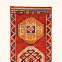 Tapis herki, noué à la main 305 x 89 cm