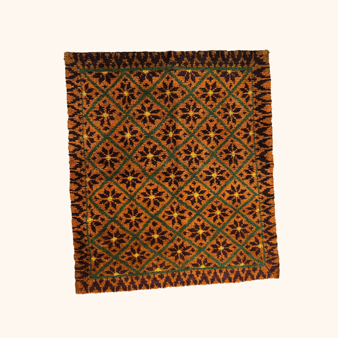 Antique colorful Moldavian rug hand knotted 100% wool