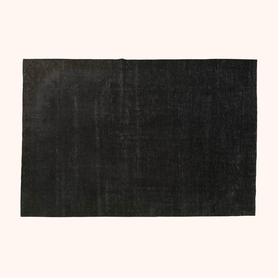 Tapis vintage ancien, laine sur trame coton, 178cm x 266cm